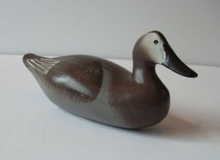 Clarence Bauer Havre de Grace MD 10 in Duck Decoy 1986 Wood Signed