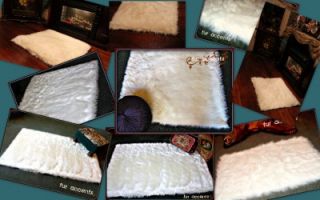 x10 White Bear Skin Area Rugs Faux Fur Sheepskins Cabin Accent Shag