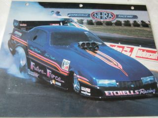 NHRA 1989 Chuck Etchells Future Force Beretta Funny Car Drag Racing