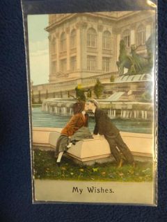 Romantic postcard. Churchs Ferry North Dakota address. 1908