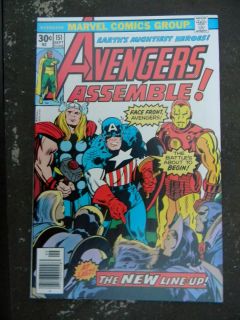 Avengers Bronze Age Lot Set 151 152 153 154 155 from 1976 1977