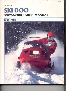 Vintage 1985 1989 Ski doo Snowmobile Service MANUAL Formula MX LT Mach