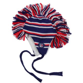 Old Time Hockey New York Rangers Navy Blue Red Mohawk Tassel Knit