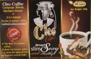 Box of Cleo Smart Slim Sexy and Healthy Coffee 18 2 G x10 Sachets