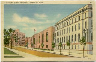 cleveland oh clinic hospital linen postcard ohio mailed no we carry a