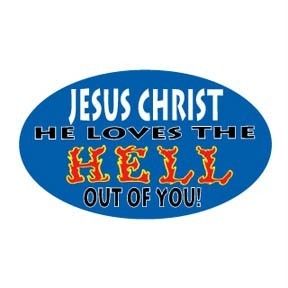 Christian Bumper Sticker Decal Jesus Christ Love