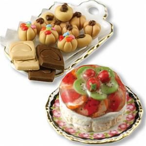 Dollhouse Scrumptious Dessert Set 1 863 8 Reutter Confections 1 12