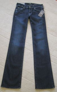  for All Mankind Bootcut HXBL Dark Distressed Jeans 26x 35 Long
