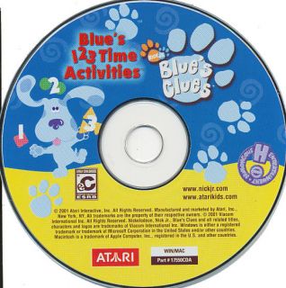 Blues Clues BLUES 123 TIME ACTIVITIES Kids PC & Mac Game NEW CDRom $