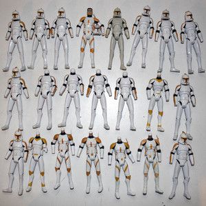 Star Wars Clone Wars Trooper Commander Cody Figure Lot Custom Part