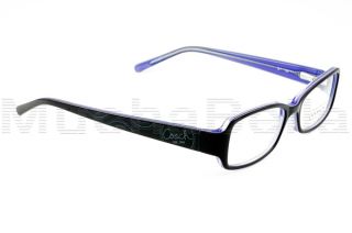  coach eyeglass frames purple with signature temples brand coach model