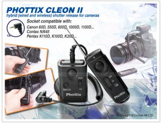 PHOTTIX CLEON II Wireless Remote fr Canon C6 RS 60E3 60D 600D 550D #