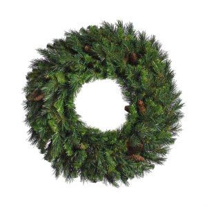 NEW 3 Ft Diameter Artificial Christmas Wreath 250 Tips Simulated Pine