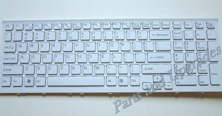 OEM Sony Vaio VPCEH White Keyboard With Frame 9Z.N5CSQ.301 1 489 713