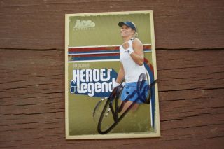KIM CLIJSTERS 2006 ACE Authentic Heroes & Legends Auto Tennis