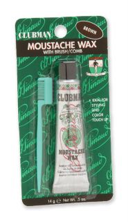 Pinaud Clubmans Moustache Wax 1 Tube Brown Color