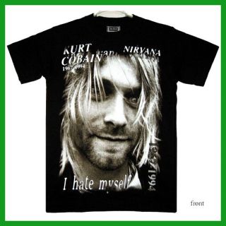 Kurt Cobain Nirvana Rock T Shirt Black S31 New Size L