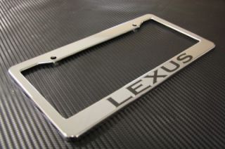 LEXUS LICENSE PLATE FRAME Plastic Chrome & MATTE BLACK GS ES IS LS RX