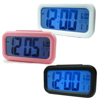 digital lcd display backlight snooze alarm clock