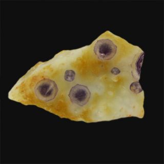 Purple Fluorite on Quartz Mineral Specimen from Namaqualand