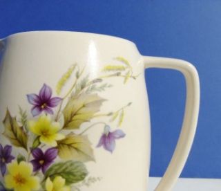  New Devon Studio Pottery Floral Jug / Flower Vase Scarborough Souvenir
