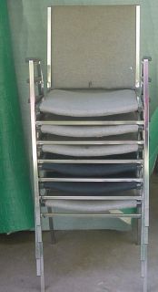 LOT STACKABLE CHAIRS BANQUET CHURCH OFFICE Bar lounge garage SIX IN