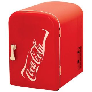 New Koolatron KWC 4 Coca Cola Personal 6 Can Mini Fridge