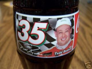 1998 Todd Bodine 35 Coca  Cola Racing Family 8 oz Coke Bottle