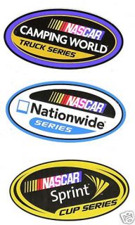 NASCAR Decals Set of Three Sprint Nationwide Truck