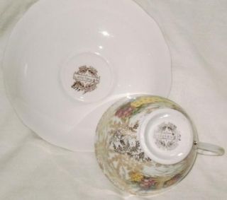 Vintage Colclough Footed Cup Saucer Southern Belle Bone China Made in