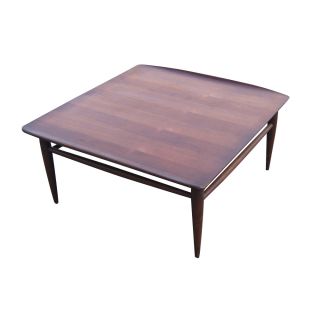 vintage mid century modern coffee table wood coffee table with raised
