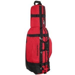 Club Glove Golf Travel Bag w Wheels Red Case Cordura Safe Air Travel