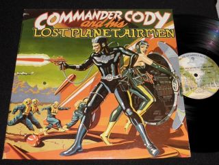 COMMANDER CODY & LOST PLANET AIRMEN LP RECORD 1975 COUNTRY ROCK