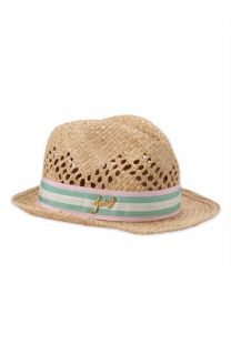 Juicy Couture Open Weave Straw Fedora
