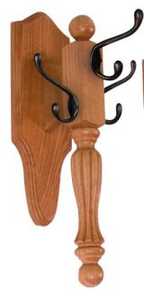 Wall Tree Reeded Solid Oak Wood Coat Hook Hanger Custom