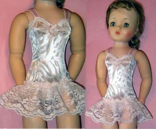 pink grey satin chemise pattern kit 20 doll cissy