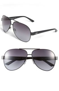 AX Armani Exchange Metal Aviator Sunglasses