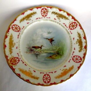 Vtg Theodore Haviland Limoges France Bird Porcelain Plate