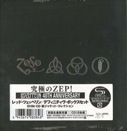 LED ZEPPELIN 40 YEARS ANNIVERSARY DEFINITIVE COLLECTION 12 CD BOX SET