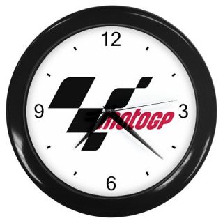 MotoGP Flag Logo World Racing Wall Clock Black New