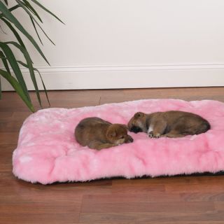 Faux Fur Cloud Cushion Dog Cat Mat Bed All Sizes Pink