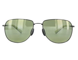 New Maui Jim Coconuts HT322 15A Gunmetal with Green Maui HT Sunglasses