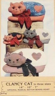 Clancy Cat Down Memory Lane Cloth Doll Sewing Pattern