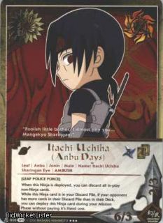 868 Itachi Uchiha Anbu Days SR Naruto Card