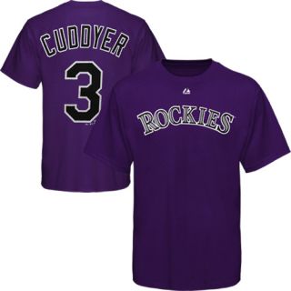 Majestic Michael Cuddyer Colorado Rockies Player T Shirt   Purple