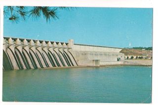 Spillway of Giant Clark Hill Dam Gerogia South Carolina SC Postcard