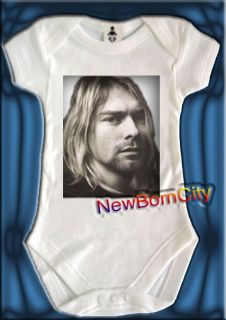 Kurt Cobain Nirvana Onesie Baby Clothes Tee Gift Rock
