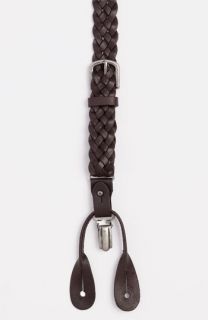 Trafalgar Nevada Convertible Braided Leather Suspenders