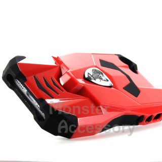 Red Cobra Double Layer Hybrid Gel Case Cover for Apple iPhone 5 5th