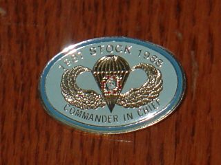   Commander in Chief Jump Wing Badge US Army Parachute Paratrooper Pin